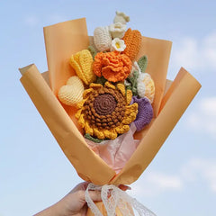 Hand-Woven Home Decorate Faux Flowers Bouquet